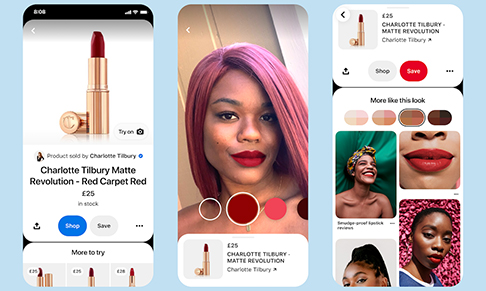 Pinterest launches AR make-up feature Try On
